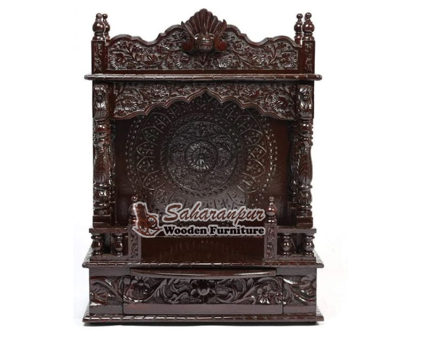 Wooden Peacock Designer Home Decor Temple Pooja Home